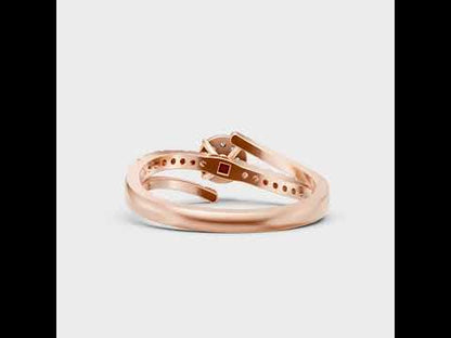 Round Cut Lab Grown Diamond Ring in