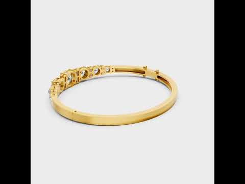 5.15 Ct Round Lab Grown Diamond Oval Bracelet