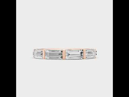 3.66 Ct Baguette Cut Lab-Grown Diamond Eternity Band in