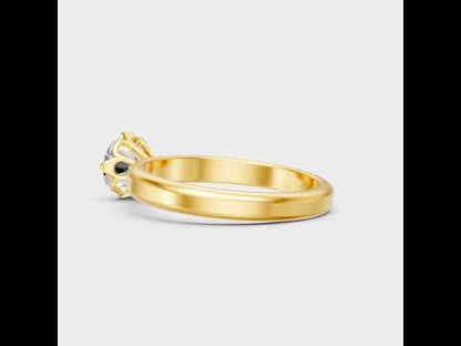 Round Cut Lab Grown Diamond Ring in