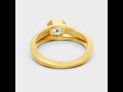 Radiant Cut Lab Grown Diamond Men’s Ring in