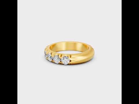 Discover ethical luxury with our Certified 2.25 Carat Round-Cut Lab-Grown Diamond Band. Expertly crafted in 9K, 14K, 18K Gold or 950 Platinum. Shop Now!