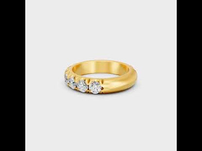 Discover ethical luxury with our Certified 2.25 Carat Round-Cut Lab-Grown Diamond Band. Expertly crafted in 9K, 14K, 18K Gold or 950 Platinum. Shop Now!