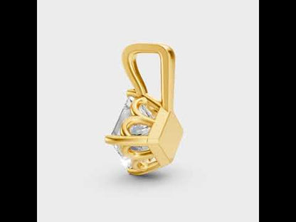 Princess Cut IGI Cut Lab-Grown Diamond Pendant Without Chain in