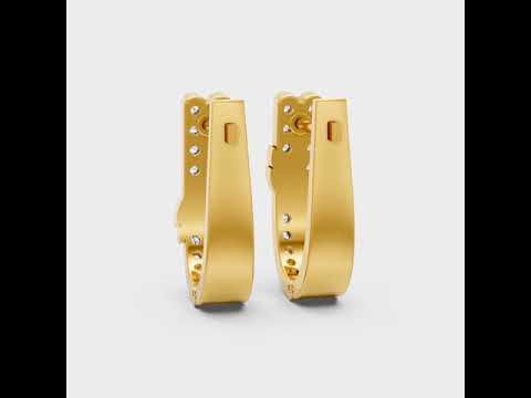 Round Cut Lab-Grown Diamond Hoop Earrings