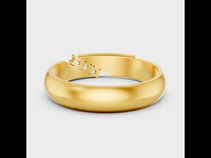 Round Cut Men’s Lab Grown Diamond Ring in