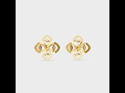 A 360-degree high-definition video showcase detailing the captivating Brilliant Sparkle of 1.14 Carat Round and Marquise Cut Lab-Grown Diamond Stud Earrings, sweeping through 9K, 14K, 18K Yellow, White, Rose Gold, and 950 Platinum options to highlight the ultimate in Ethical Luxury Fine Jewelry.