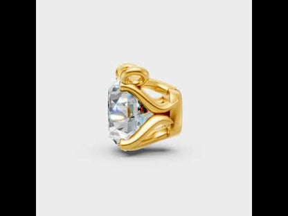 1 Carat Round Lab-Grown Diamond Pendant Without Chain in