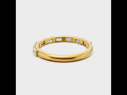 0.76 Ct Baguette Cut Lab-Grown Diamond Band in