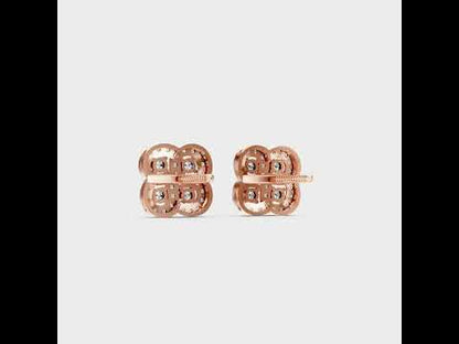 A 360-degree high-definition video showcase detailing the captivating Brilliant Sparkle of 0.56 Carat Round Cut Lab-Grown Diamond Stud Earrings, sweeping through 9K, 14K, 18K Yellow, White, Rose Gold, and 950 Platinum options to highlight the ultimate in Ethical Luxury Fine Jewelry.