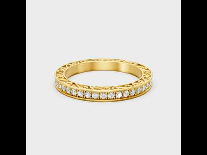 Round Cut Lab Grown Diamond Band 
