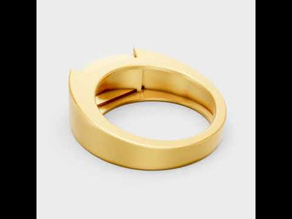 Round Cut Lab-Grown Diamond Men’s Ring in