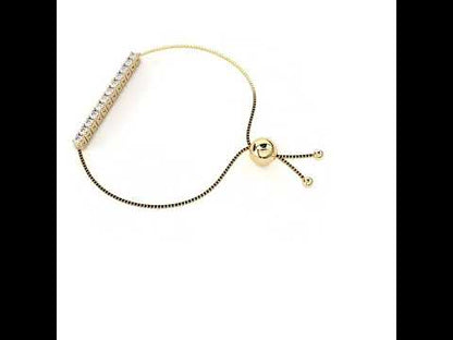Round Cut Lab Grown Diamond Bracelet In
