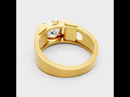 1.69 Ct Round Cut Lab-Grown Diamond Men’s Ring in
