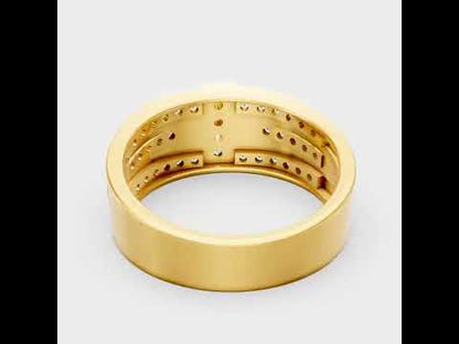Round Cut Lab Grown Diamond Men’s Ring in