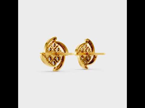 A 360-degree high-definition video showcase detailing the captivating Brilliant Sparkle of 0.74 Carat Round Cut Lab-Grown Diamond Stud Earrings, sweeping through 9K, 14K, 18K Yellow, White, Rose Gold, and 950 Platinum options to highlight the ultimate in Ethical Luxury Fine Jewelry.