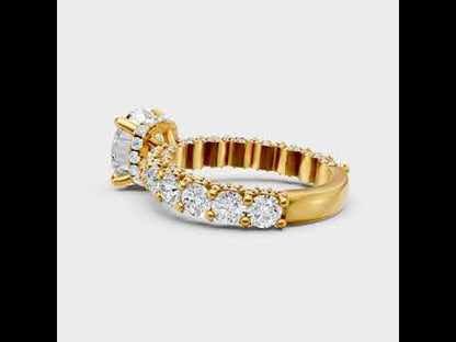 4.83 Ct Round Cut Lab Grown Diamond Ring in