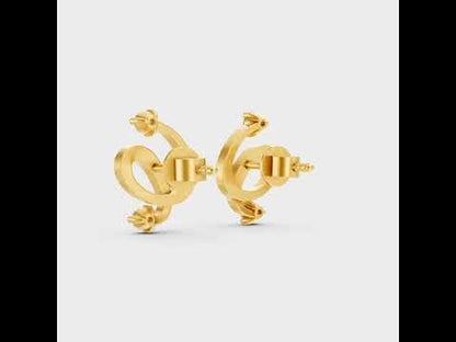 Round Cut Lab-Grown Diamond Stud Earrings in