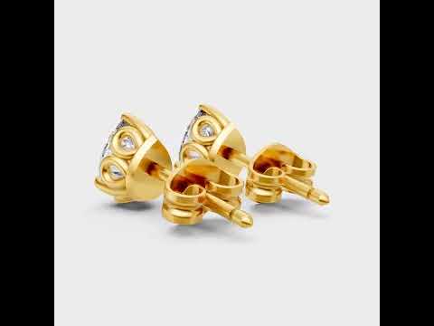 1 Ct Total Lab-Grown Pear Cut Diamond Stud Earrings (0.50 Ct Each), Certified. Crafted In Hallmark 9K, 14K, 18K Yellow, White &amp; Rose Gold Or 950 Platinum. Ethical Luxury With Brilliant Sparkle &amp; Customization Available.