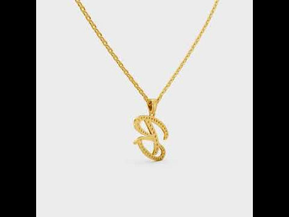 Shop our custom "B" Alphabet Lab Grown Diamond Pendant with Chain. Available in 9K, 14K, 18K Yellow, White, Rose Gold & 950 Platinum. Conflict-free luxury shipped worldwide.