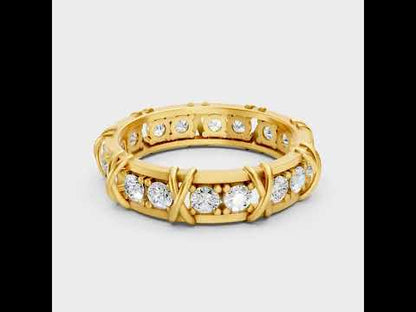 1.17 Ct Round Cut Lab Grown Diamond Men’s Band in