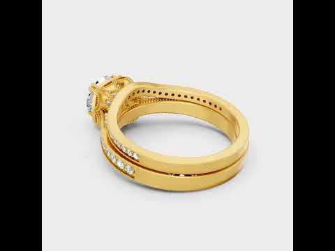 2.15 Ct Round Cut Lab-Grown Diamond Ring Set in 9K, 14K, 18K Yellow, White, Rose Gold or 950 Platinum.