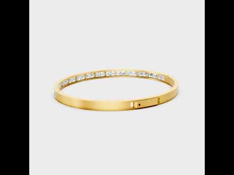 3.81 Ct Princess Cut Lab Grown Diamond Oval Bracelet