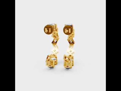 Multi shape Lab-Grown Diamond Hoop Earrings