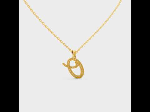 Shop our custom "O" Alphabet Lab Grown Diamond Pendant with Chain. Available in 9K, 14K, 18K Yellow, White, Rose Gold & 950 Platinum. Ethical luxury worldwide.
