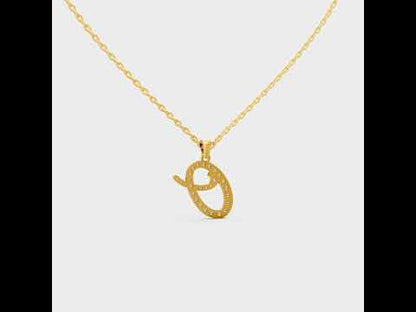 Shop our custom "O" Alphabet Lab Grown Diamond Pendant with Chain. Available in 9K, 14K, 18K Yellow, White, Rose Gold & 950 Platinum. Ethical luxury worldwide.