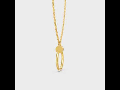 Round Cut Lab-Grown Diamond Pendant With Chain in