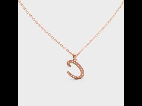 Shop our custom "C" Alphabet Lab Grown Diamond Pendant with Chain. Available in 9K, 14K, 18K Yellow, White, Rose Gold & 950 Platinum. Conflict-free luxury shipped worldwide.