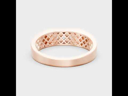 Round Cut Lab Grown Diamond Men’s Ring in