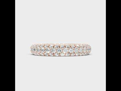 1.51 Carat Round Cut Lab-Grown Diamond Band in