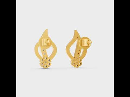 Round Cut Lab-Grown Diamond Stud Earrings in