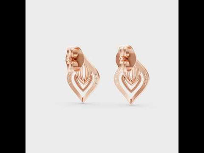Round Cut Lab-Grown Diamond Stud Earrings in