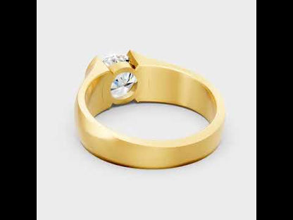 1.50 Carat Round Cut Lab Grown Diamond Men’s Ring in
