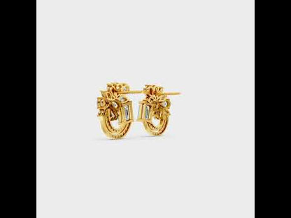Discover Ethical Luxury with 1.8 Carat Multishape Lab-Grown Diamond Stud Earrings in Round, Emerald, Pear & Marquise. Custom Gold & 950 Platinum.