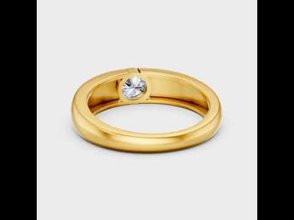 Round Cut Men’s Lab Grown Diamond Ring in