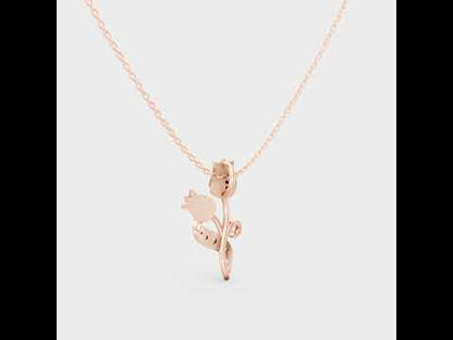 0.08 Ct Round Lab-Grown Diamond Pendant With Chain in