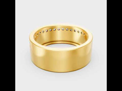 Men’s Round Cut Lab Grown Diamond Ring in