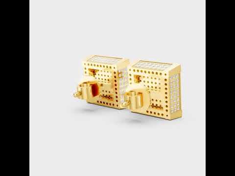 Customizable Men’s Diamond Stud Earrings In Hallmark Gold Or Platinum