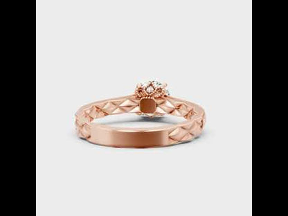 Round Lab-Grown Diamond Ring in