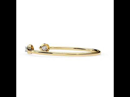 1.17 Ct Pear & Round Cut Lab Grown Diamond Bracelet In