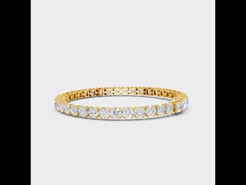 14.8 Ct Round Cut Lab-Grown Diamond Tennis Bracelet