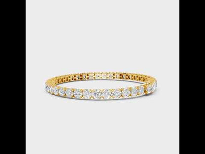 14.8 Ct Round Cut Lab-Grown Diamond Tennis Bracelet