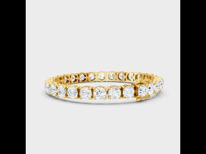 24.65 Ct Round Cut Diamond Tennis Bracelet in