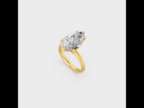 Make a stunning statement with our Certified 5 Ct Pear-Cut Lab-Grown Diamond Engagement Ring. Expertly crafted in 9K, 14K, 18K Gold or 950 Platinum.