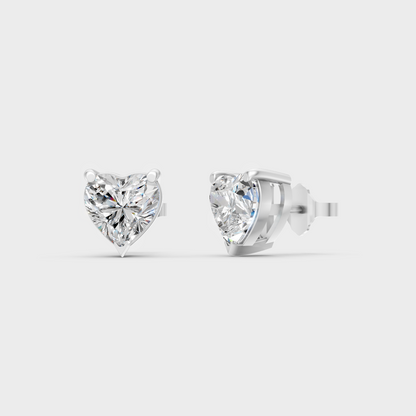 Platinum Heart Diamond Earrings 2 To 10 Ct Ultimate Fine Jewelry