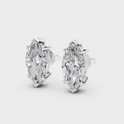 Platinum Marquise Diamond Earrings 3.00 Ct Premium Lab Grown Jewelry